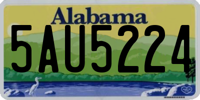 AL license plate 5AU5224