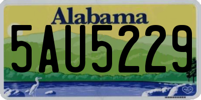 AL license plate 5AU5229