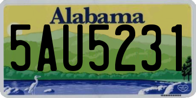 AL license plate 5AU5231