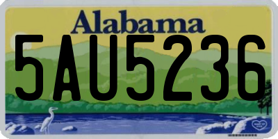 AL license plate 5AU5236