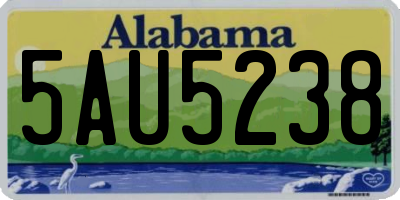 AL license plate 5AU5238