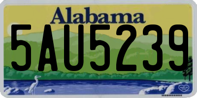 AL license plate 5AU5239
