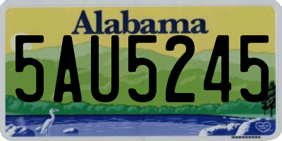 AL license plate 5AU5245