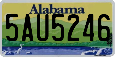 AL license plate 5AU5246