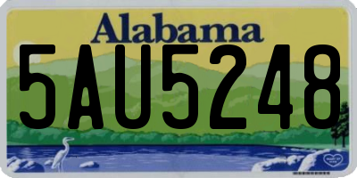 AL license plate 5AU5248
