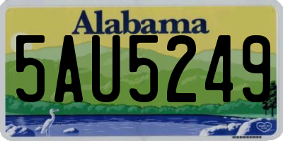 AL license plate 5AU5249