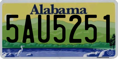 AL license plate 5AU5251