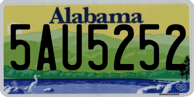 AL license plate 5AU5252