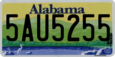 AL license plate 5AU5255