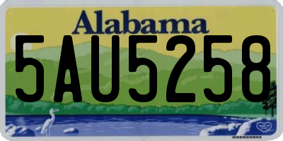 AL license plate 5AU5258