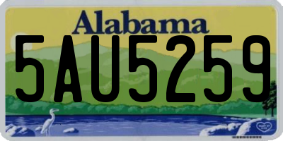 AL license plate 5AU5259
