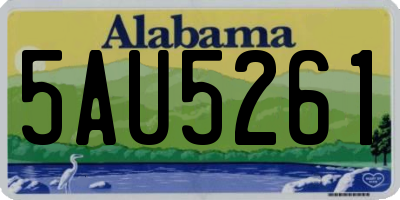 AL license plate 5AU5261