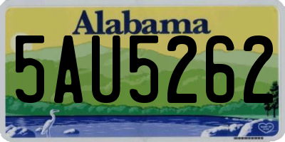 AL license plate 5AU5262