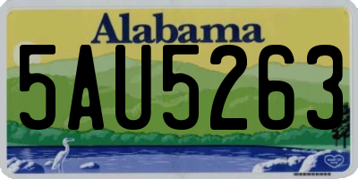 AL license plate 5AU5263