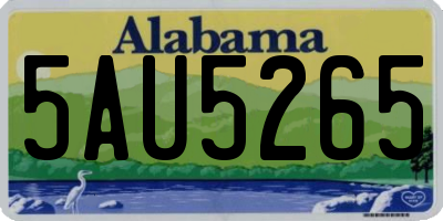 AL license plate 5AU5265