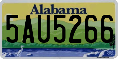 AL license plate 5AU5266