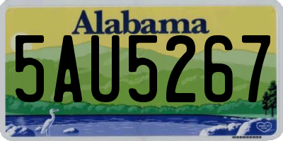 AL license plate 5AU5267
