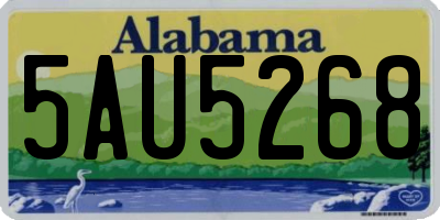 AL license plate 5AU5268