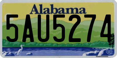 AL license plate 5AU5274