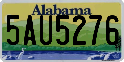 AL license plate 5AU5276
