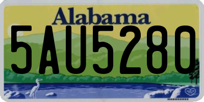 AL license plate 5AU5280