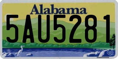 AL license plate 5AU5281