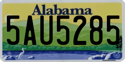 AL license plate 5AU5285