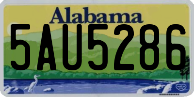 AL license plate 5AU5286