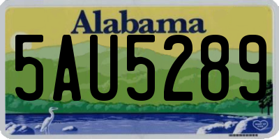 AL license plate 5AU5289