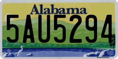 AL license plate 5AU5294