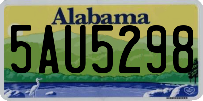 AL license plate 5AU5298