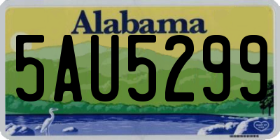 AL license plate 5AU5299