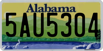 AL license plate 5AU5304