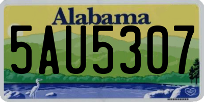 AL license plate 5AU5307