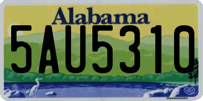AL license plate 5AU5310