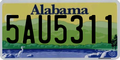 AL license plate 5AU5311