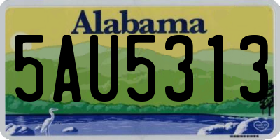 AL license plate 5AU5313