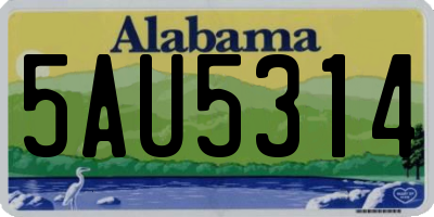 AL license plate 5AU5314