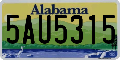 AL license plate 5AU5315