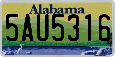 AL license plate 5AU5316