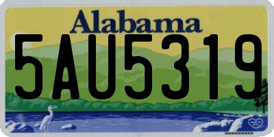 AL license plate 5AU5319