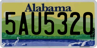 AL license plate 5AU5320