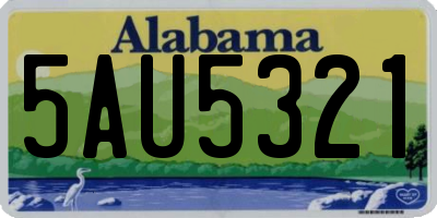 AL license plate 5AU5321