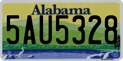 AL license plate 5AU5328