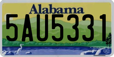 AL license plate 5AU5331