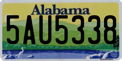 AL license plate 5AU5338