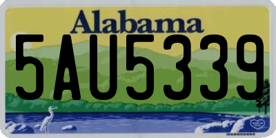 AL license plate 5AU5339