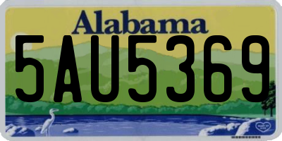 AL license plate 5AU5369