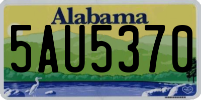 AL license plate 5AU5370