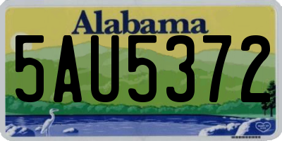 AL license plate 5AU5372
